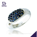 Fine oval design micro pave setting 925 sterling silver jewelry